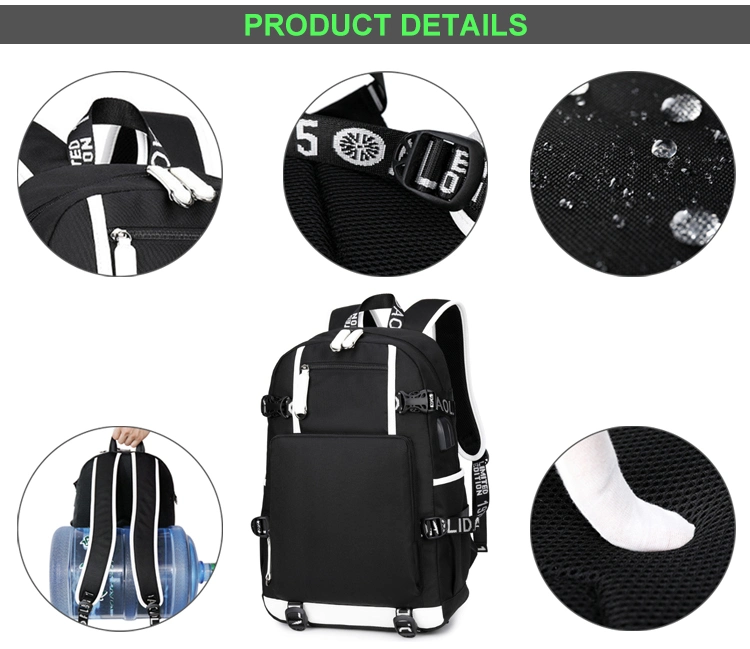 Best Fashion Boys Travel Waterproof Oxford Printing Backpack Bag Laptop Backbag