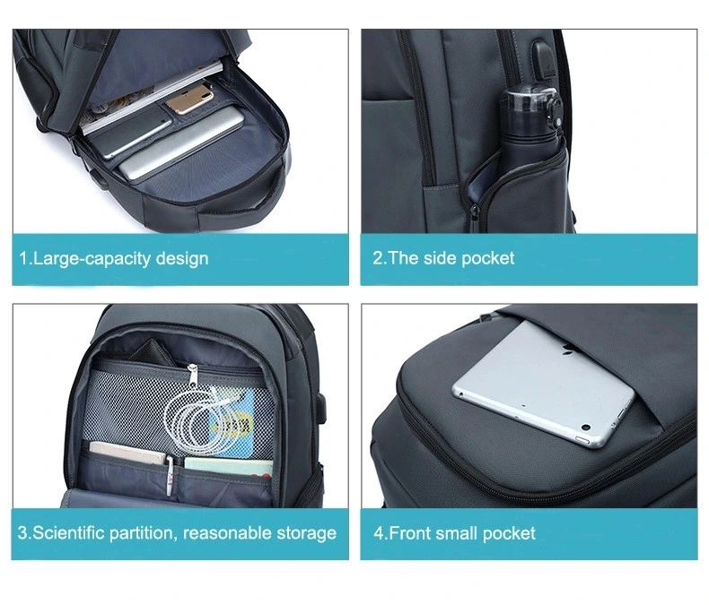 Business Casual Backpack Waterproof Travel Backpack USB Charging Laptop Backpack