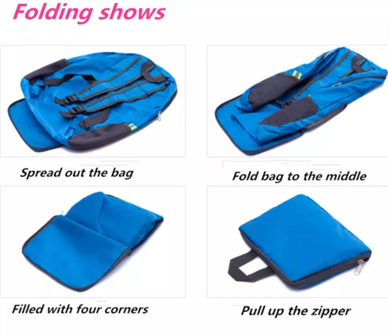 New Customer Logo Printing Outdoor Travelling Backpack with Shoulder Bags Waterproof Foldable Backpack Bag