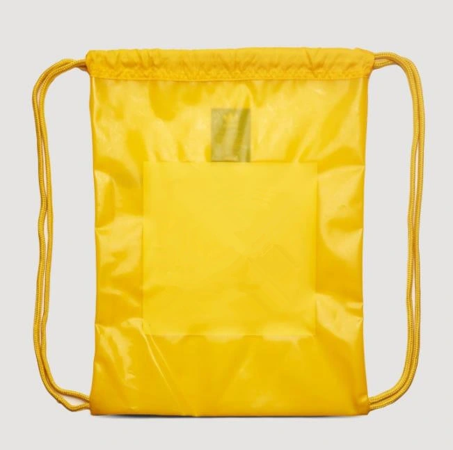 Clear Transparent TPU PVC Gym Sack Drawstring Bag Backpack