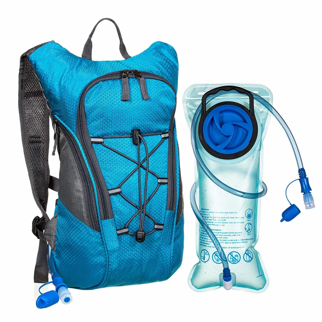 Hydration Backpack 2L BPA Free Water Bladder for Cycling, Running, Hiking and Walking