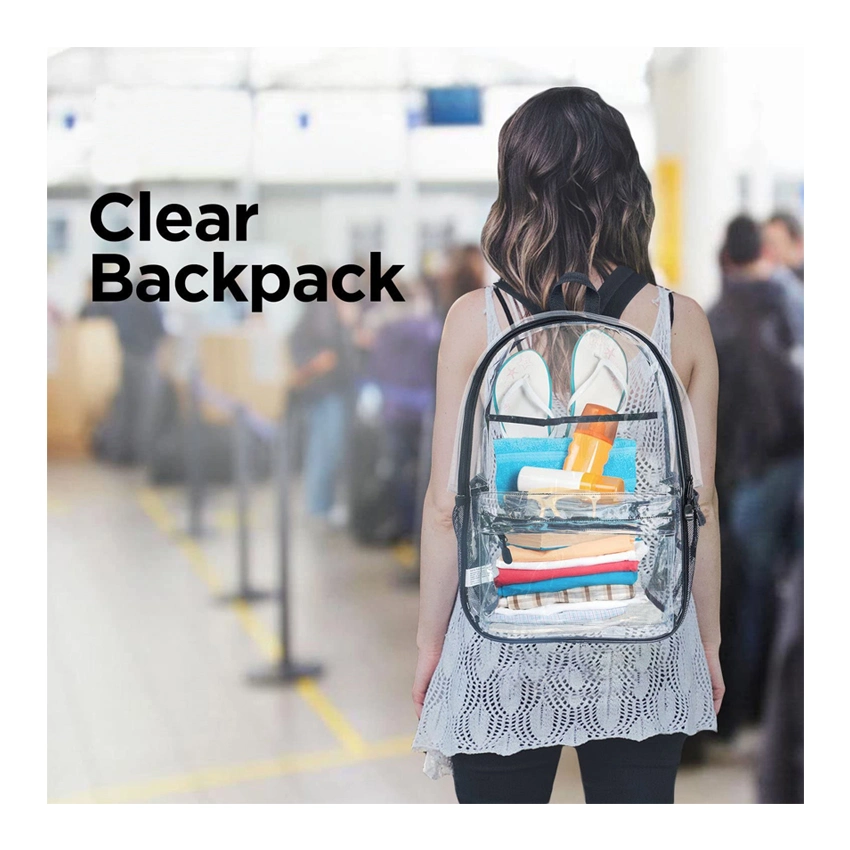 Super Heavy Duty Clear Backpack Transparent School Bags Best Travel Daypack Stylish Daypack