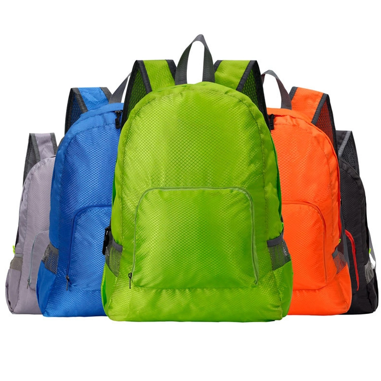 Best Selling Ultra Lightweight Waterproof Colorful Collapsible Backpacks, Custom Print Logo Unisex Camping Traveling Hiking School Foldable Backpack Manufactory