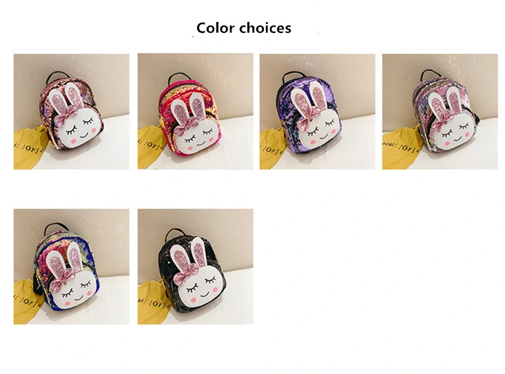 Children's Backpacks Sequined Cartoon Backpacks Female Korean Version of Trendy Primary School Bags