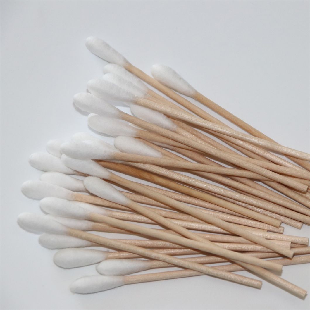 Wholesale Price Degradable Packaging Safe Aseptic Sustainable Development Bamboo Cotton Buds for Wound Care