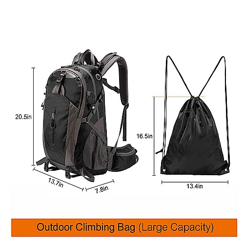 Hiking Backpack Waterproof Lightweight Hiking Bag 40L Large Capacity Hiking Daypack Travel Sport Backpack for Men Women