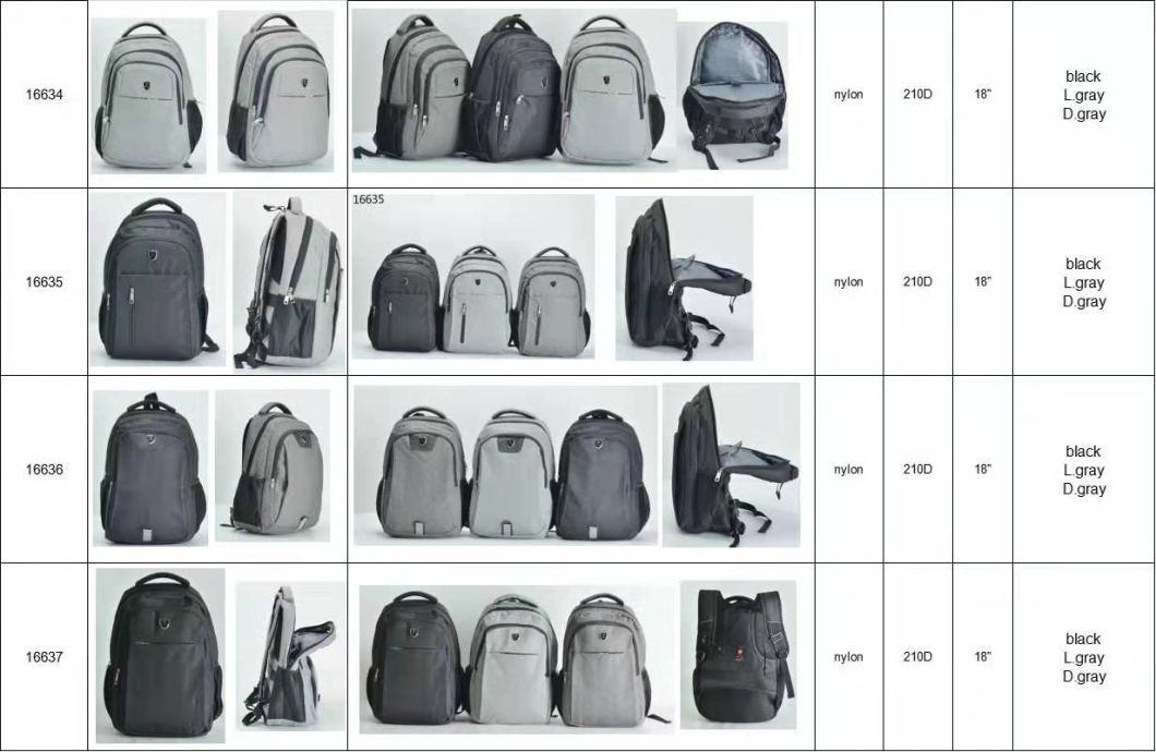 Chubont Factory Laptop Bag Double Shoulder Backpack with Earphone Cable