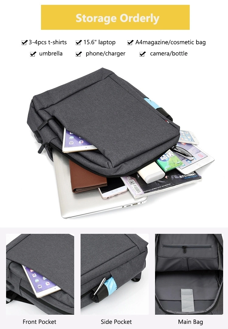 Fashion Business Laptop Backpack Leisure Backpack School Bag USB Charging Travel Backpack