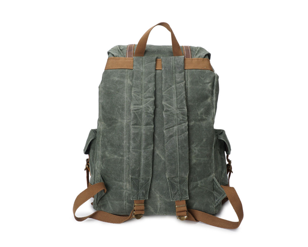 Vintage School Bag Canvas Backpack Waterproof Outdoor Travel Backpack