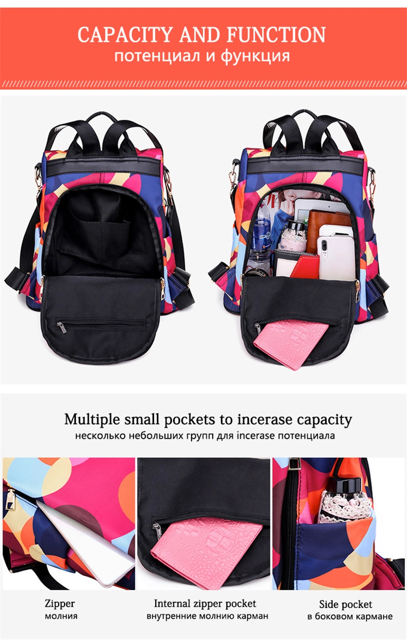 Large Capacity Student School Ladies Teenage Girls Light Travel Backpacks