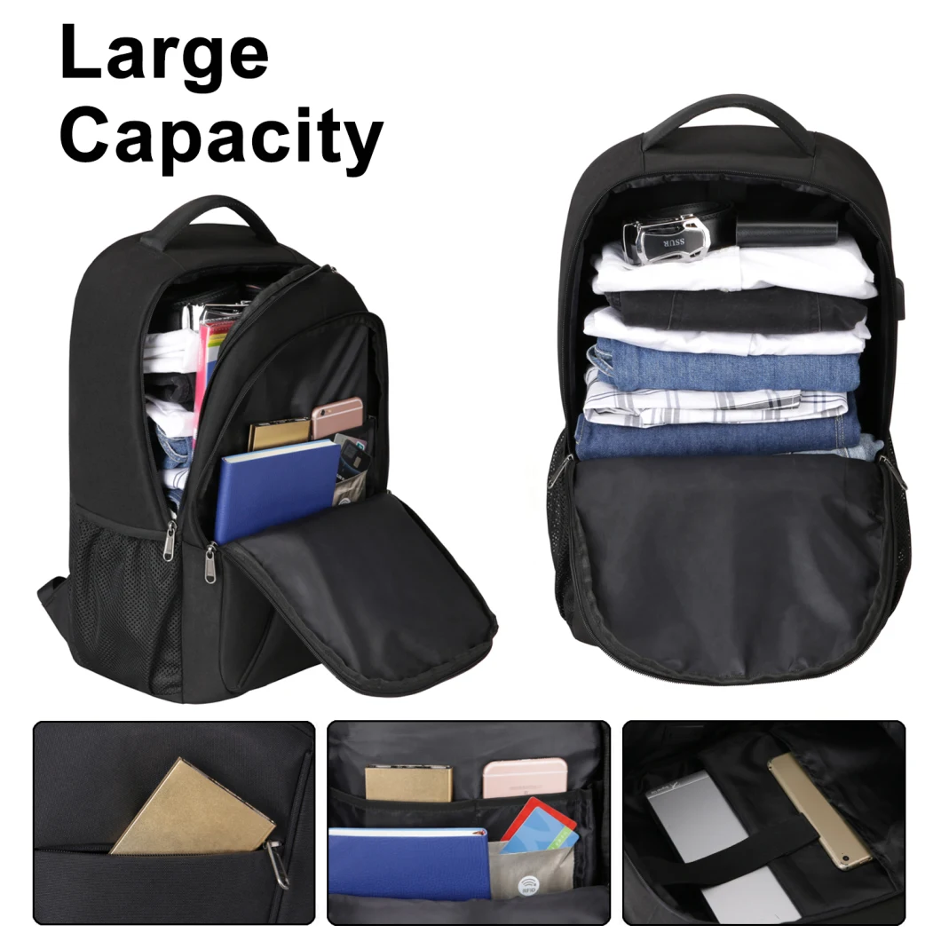 School Large Computer Bag Rucksack Laptop Backpack with USB Charging and Headphone Port Tsa Friendly Water Resistant Backpack