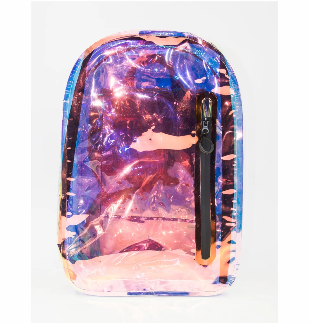 New Arrival Custom Pink Clear PVC Outdoor Waterproof Dry Travel Sports Hiking Camping Backpack Bag