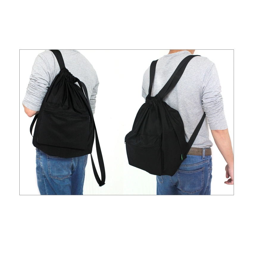 Portable Foldable Durable Nylon Water Resistant Camping Travel Hiking Gym Shopping Drawstring Backpack Bag