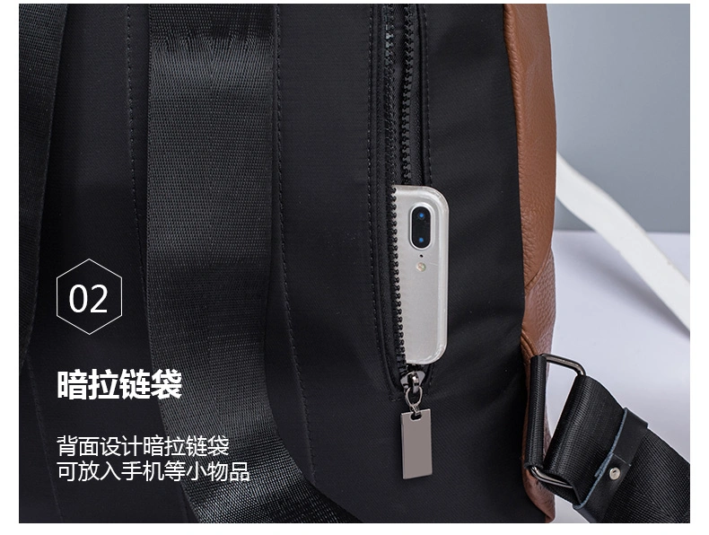 2019 New Vintage Backpack Laptop PU Leather Bag Anti Theft Backpacks