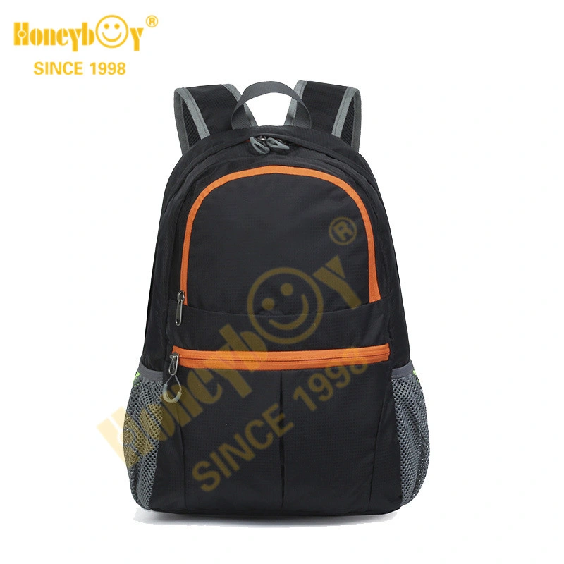 Promotional Cheap Outdoor Travel Ultralight Folding Back Pack Polyester Waterproof Foldable Backpack