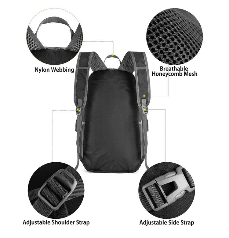 Outdoor Packable Ultralight Women Mens Waterproof Lightweight Bag Foldable Travel Backpack