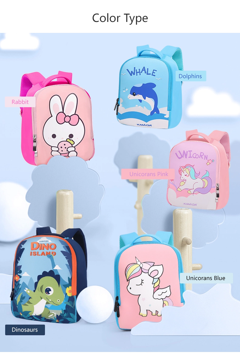 Chinese Brands Customized Backpack Neoprene Toddler Schoolbag Kids Packbag