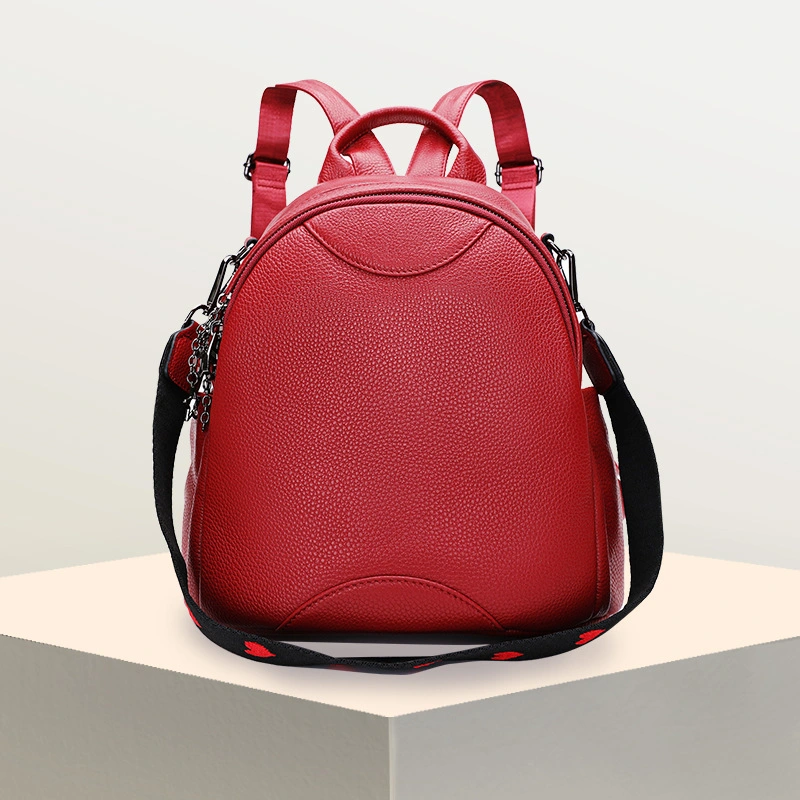 Design Leather Toiletry Bag Ladies Handbags Woman Backpack Women