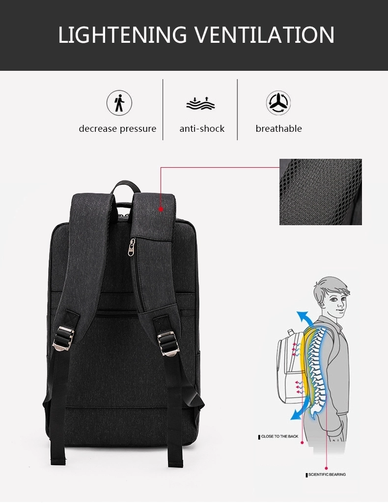 New Nylon Laptop Backpack Business Travel Backpack USB Smart Leisure Bags Waterproof Backpack