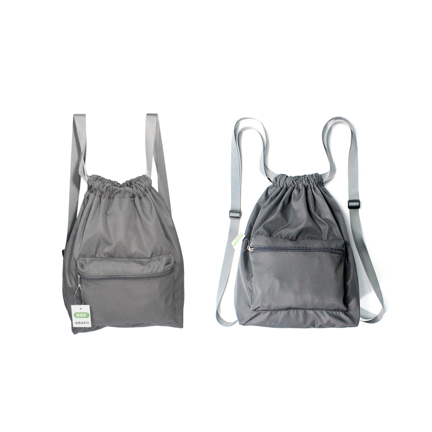 Portable Foldable Durable Nylon Water Resistant Camping Travel Hiking Gym Shopping Drawstring Backpack Bag