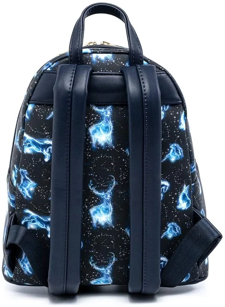 Loungefly Mickey Expecto Patronus School Backpack Bag All Over Print Womens Double Strap Shoulder Bag Purse