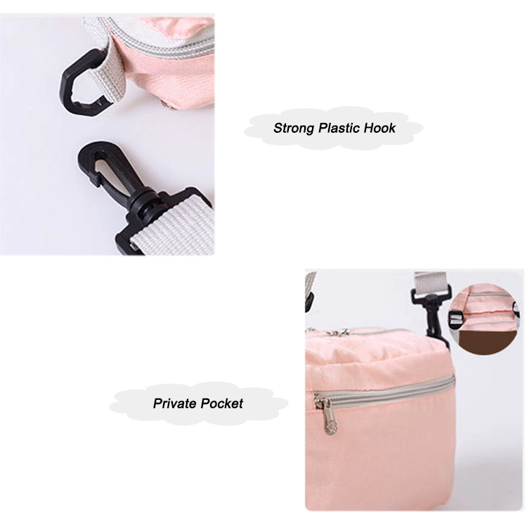 New Arrival Fashion Pink Multi Purpose Foldable Backpack Large Capacity Lightweight Outdoor Backpack for Teens