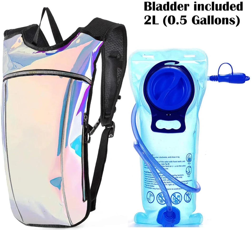 Waterproof Unisex Hiking Running Traveling Hydration Backpack with 2L Water Bladder