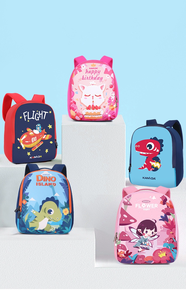 Chinese Brands Customized Backpack Neoprene Toddler Schoolbag Kids Packbag