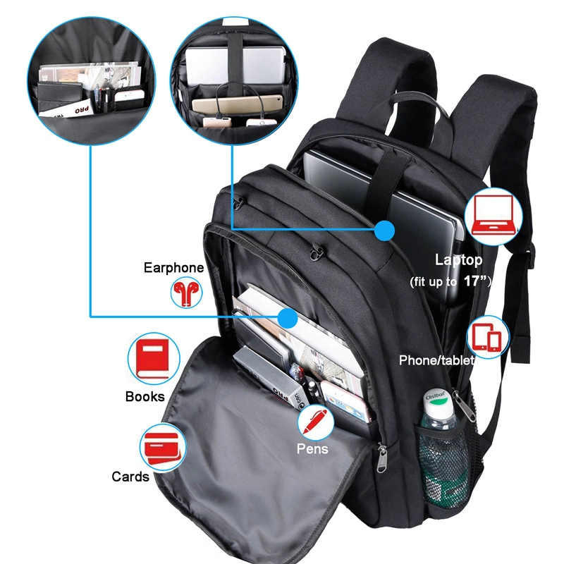 Sports Camping Bags Smart Backpack Computer Bag Rucksack Laptop Backpack with USB Charging and Headphone Port Soft Backpack
