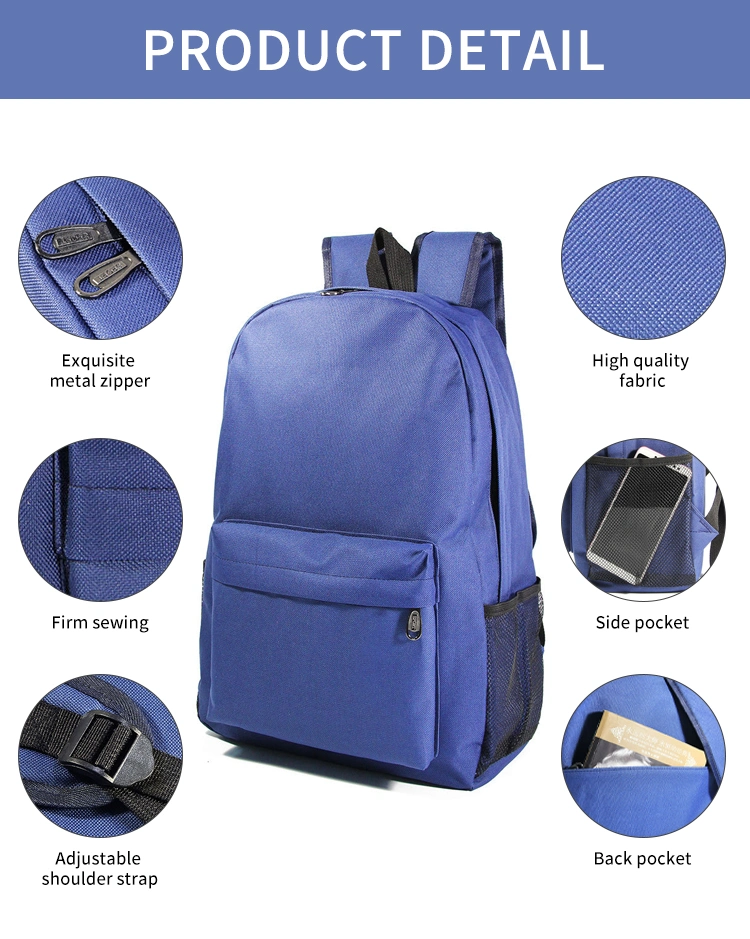 Printed Large Bagpack Simple Luminous Orange Safety Bag Work Rucksack Backpack