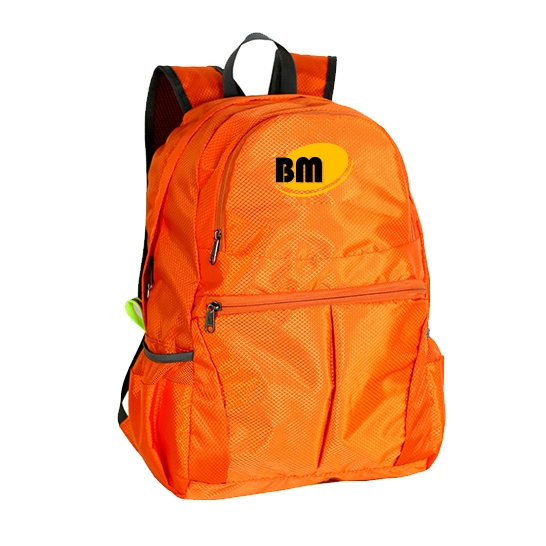 Custom Low MOQ Waterproof Folding Bag Backpack Daypack Packable Foldable Backpack with Logo