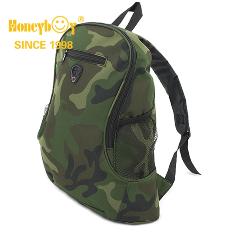Camo Print Polyester Outdoor Backpack