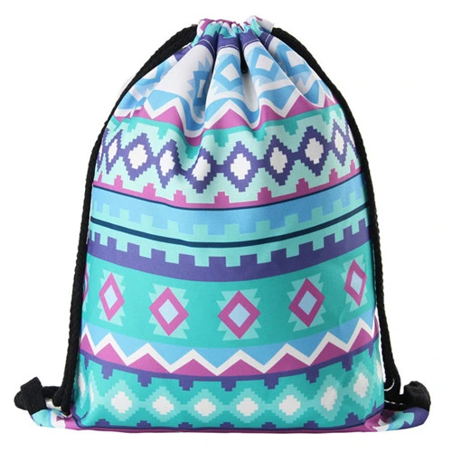 Distributor Fashion School Girls Drawstring Bag Shopping Sports Shoulder Backpack