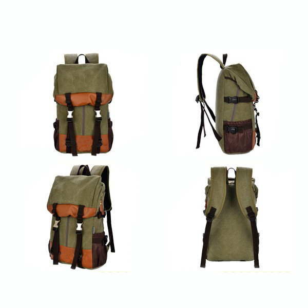 Fashion Outdoor Canvas Backpack New Design Tarpaulin Backpack Bag Sh-15113047
