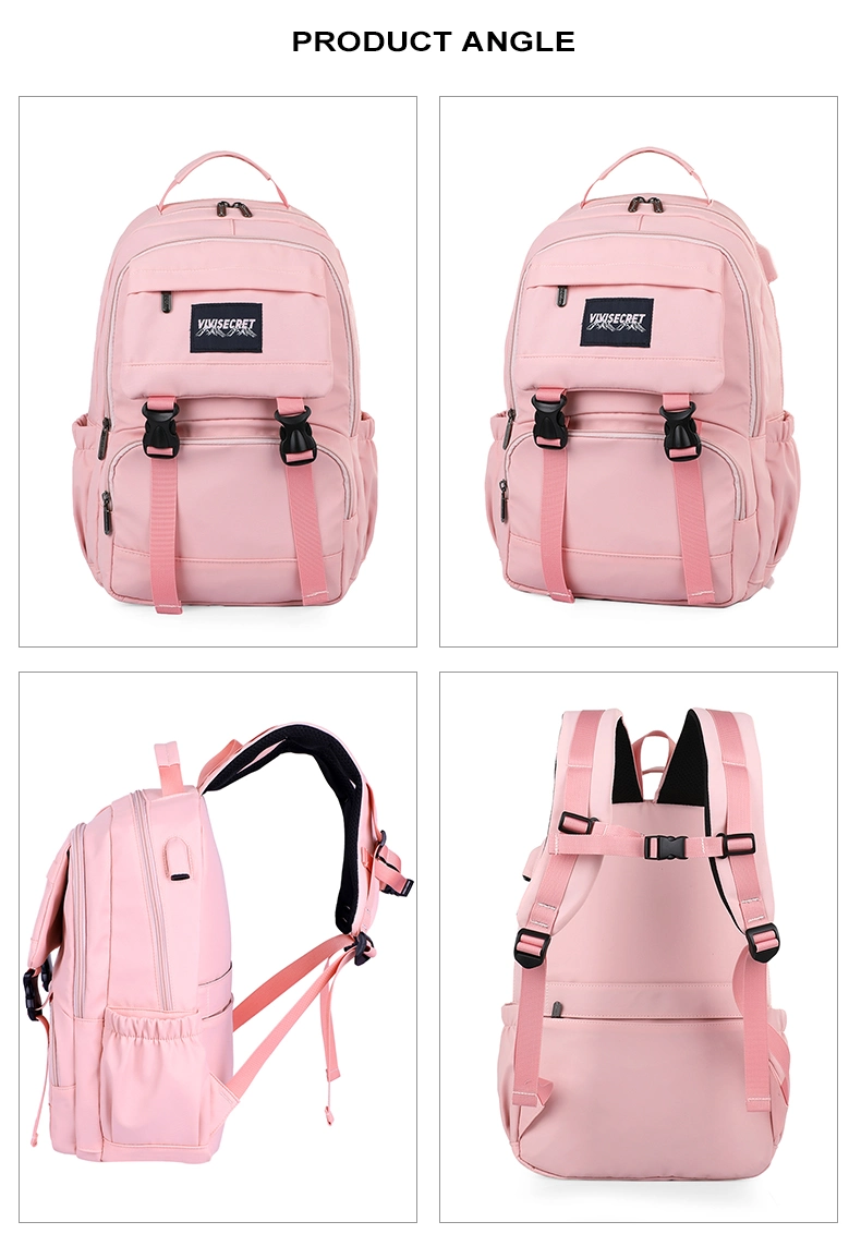 New Arrival Anti Theft Womens Business USB Charging Port Laptop Backpack
