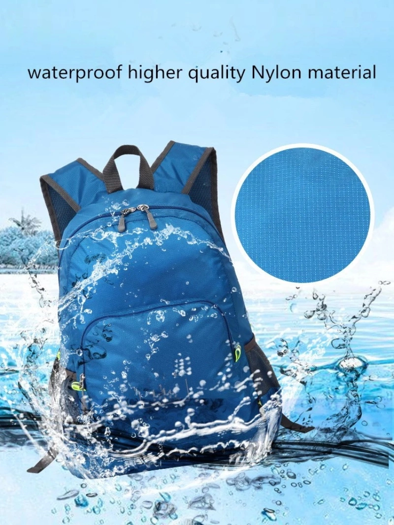 New Customer Logo Printing Outdoor Travelling Backpack with Shoulder Bags Waterproof Foldable Backpack Bag