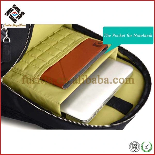 Black Leather Business Bag Laptop Bag School Backpack Handbags (FRT4-06)