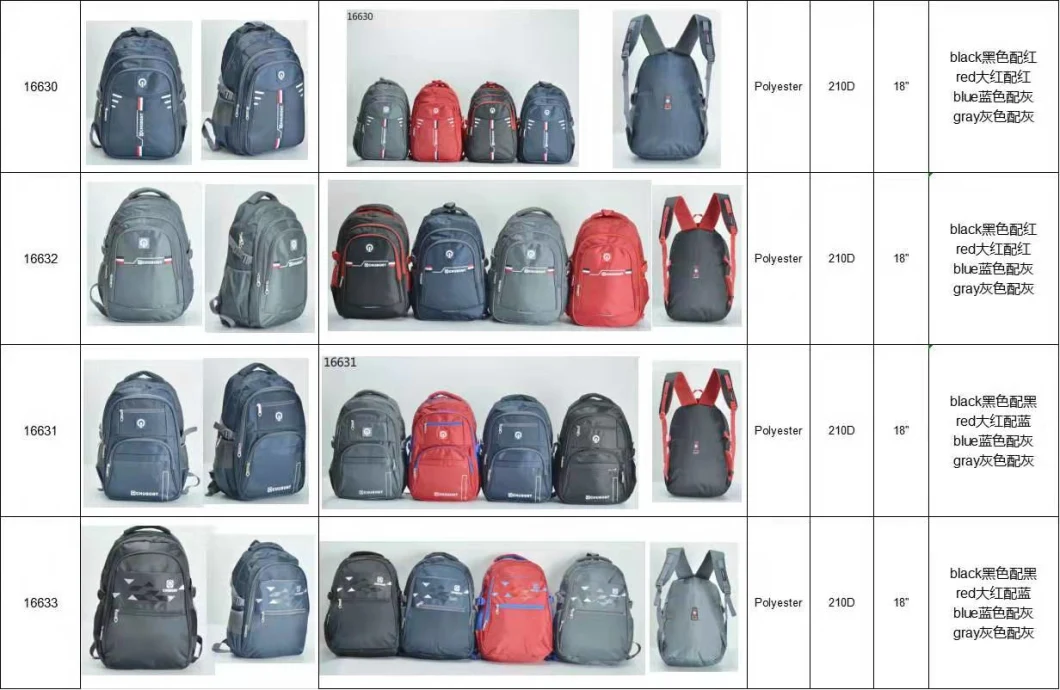 2020 Factory Ready Stock Durable Student School Book Bag Backpacks