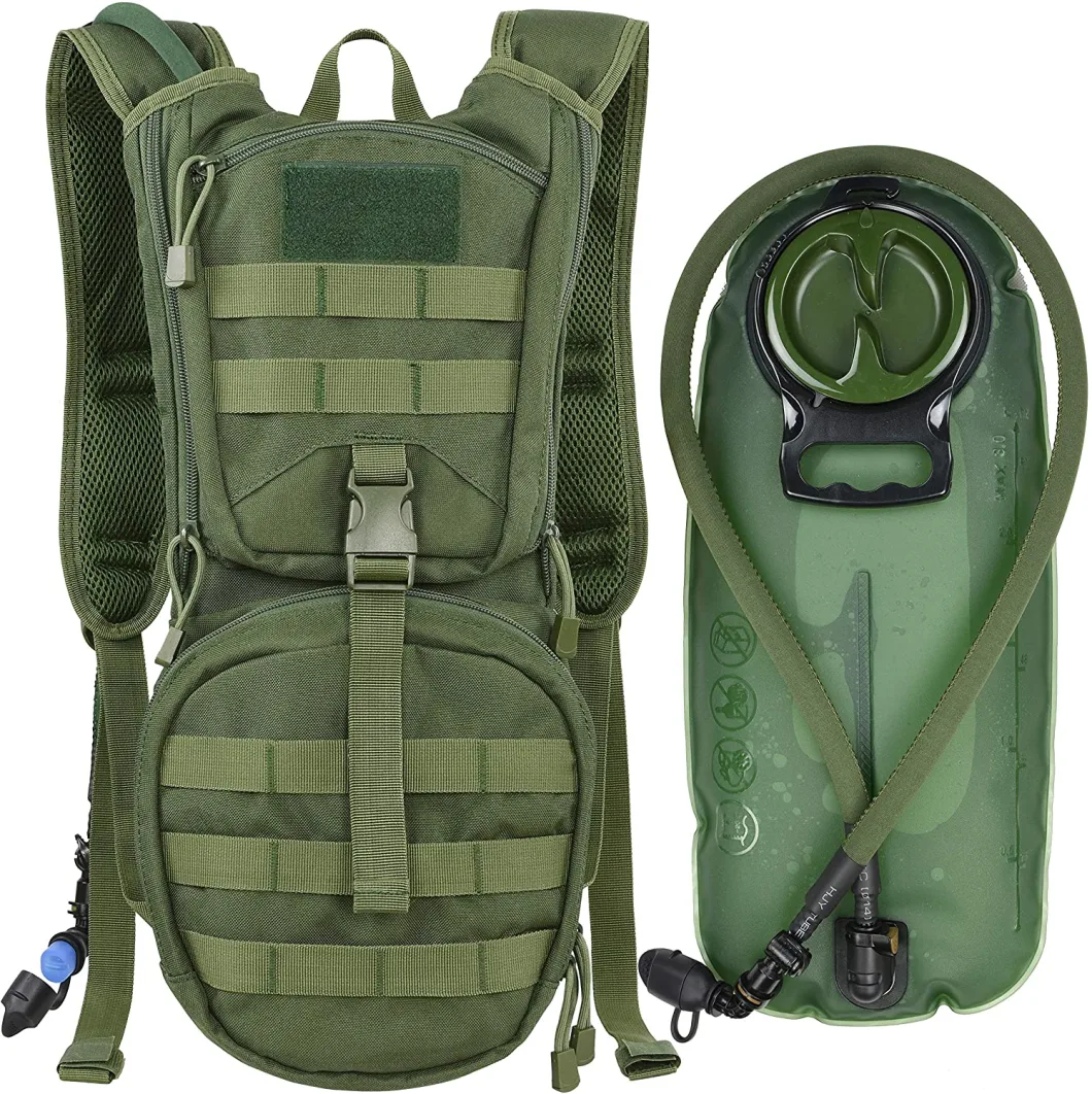 Tactical Molle Hydration Pack Backpack with 3.0L TPU Water Bladder, Military Daypack