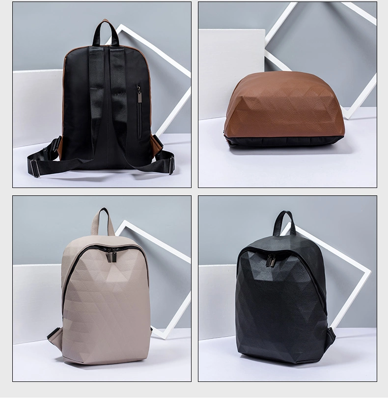 2019 New Vintage Backpack Laptop PU Leather Bag Anti Theft Backpacks