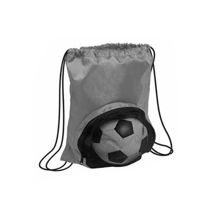 Polyester Material Football Drawstring Backpack Clear Mesh Colorful Ball Bag for Gym Sports