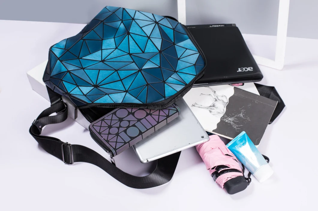 2019 New Women Laptop Backpack Fashion Geometric Anti Theft Travel Backpack