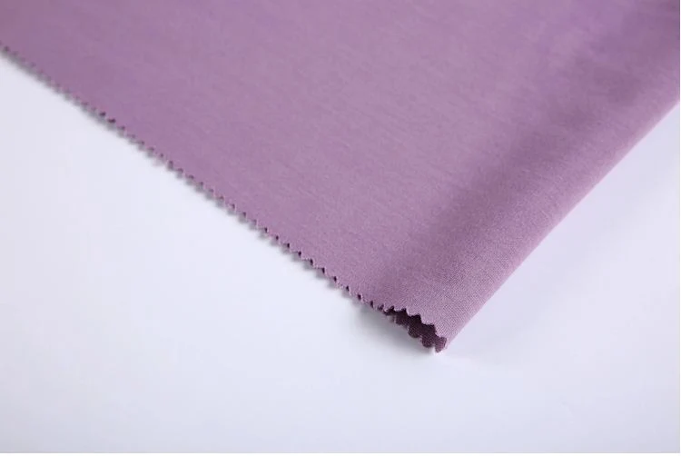 Hot Selling Sustainable Weft Rayon Nylon Spandex Stretch Purple Ponte Knitted Roma Fabric