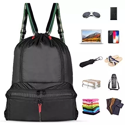 Nylon Waterproof Foldable Backpack