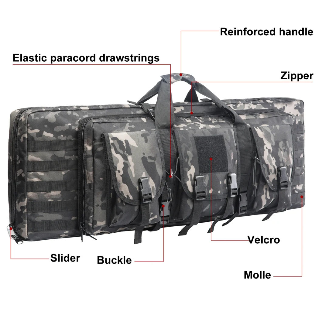 Tactical Equipment Firearm Backpack for Hunting Outdoor Double Long Rifle Pistol Gun Bag