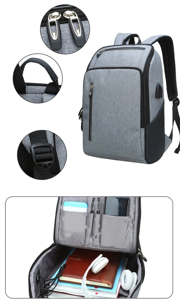 Durable Work Travel Bag Business Backpack USB Charging Water Resistant Laptop Backpack 