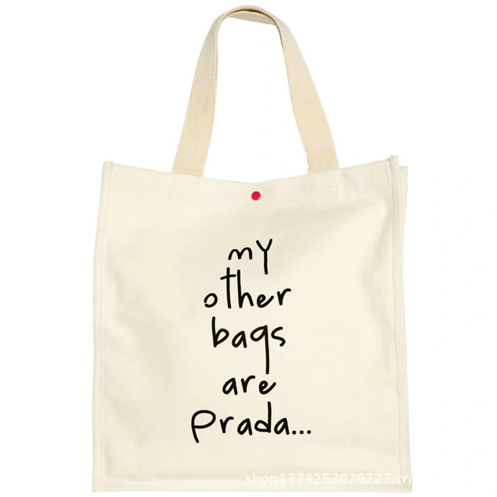 Promotional Shopping Cotton Tote Canvas Backpack Bag