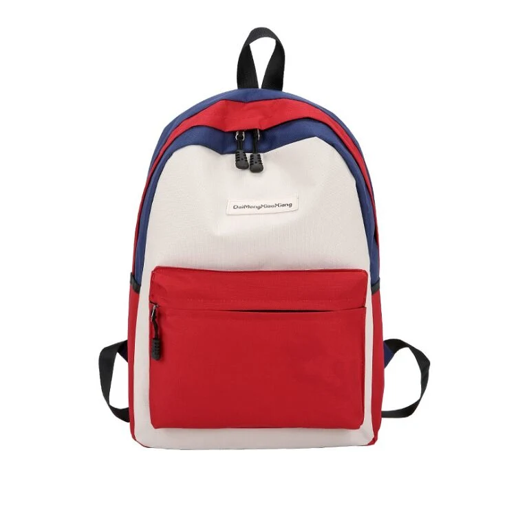 2020 School Backpack Multicolor Canvas Backpack Schoolbag Rucksack (KBP-1)