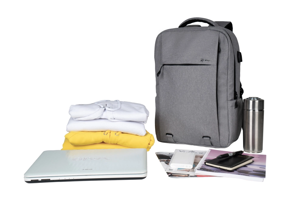 Grey Men Backpacks Large Capacity Laptop Notebook Rucksack for Women Business Back Pack Bag