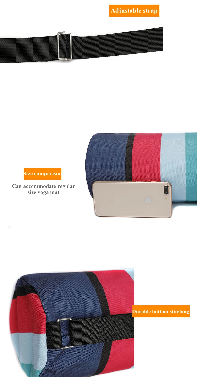 Factory Direct Spot New Printed Canvas Yoga Bag Fashion One Shoulder Yoga Backpack Custom Yoga Mat Bag